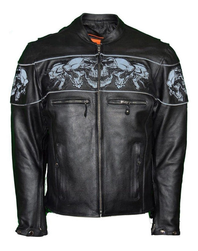 Nueva Chaqueta De Cuero Sintética Para Hombre Dealer Leath.