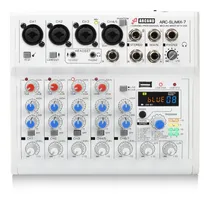 Comprar Mesa De Som 7 Canais Arcano Arc-slimix-7 Interface Usb