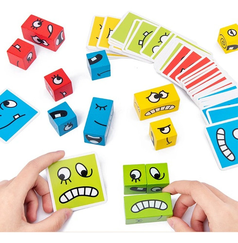 Juego Cubo Rubik Puzzle Face Changing Cambio Emociones Emoji
