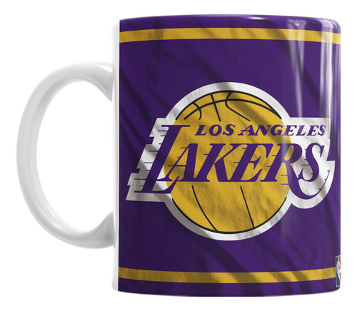 Taza Lakers De Los Angeles Nba Con Tu Nombre Y Numero