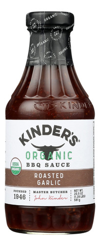 Kinder's Organic Ajo Asado Bbq Salsa; Sabores Dulces Y Ahuma