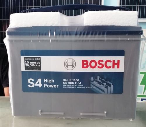 Imagen 1 de 2 de Baterías Bosch S4 34 Hp 1100 (high Power)