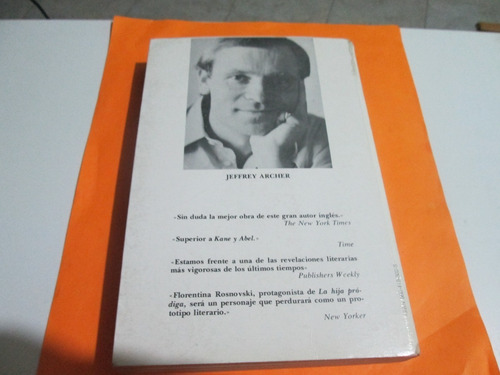 Jeffrey Archer La Hija Pródiga, Año 1986 (Usado)