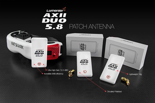 Imagen 7 de 7 de Antena Dron Direccional Patch Lumenier Axii Duo 5.8ghz Rhcp