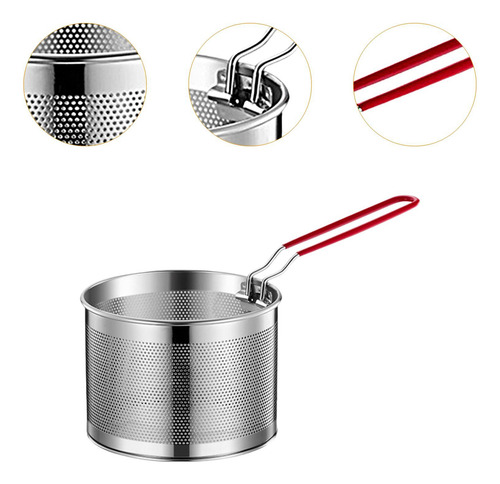 Cesta Para Freír De Acero Inoxidable Para Freír 18 Cm