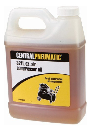 Central Pneumatic 32 Fl. Oz. Aceite Para Compresor