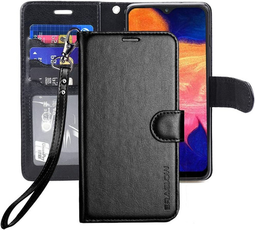 Funda Billetera Para Samsung Galaxy A10e Negra