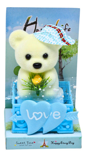 Mini Peluche Oso Polar Amor Regalo Detalles Diseño Especial