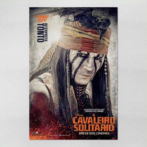 Poster 60x90cm Filmes Johnny Depp Cavaleiro Solitario 76