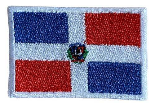 Parche Bordado Bandera República Dominicana Mochila  Campera