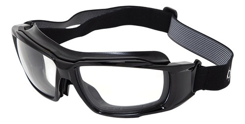 Anteojo Deportivo Optitech Trivor 297 C1 Futbol Tenis Paddle Lente Transparente Armazón Negro