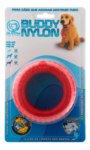 Brinquedo Pet Mordedor Resistente Nylon Pneu Buddy Toys