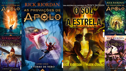 Coleção As Provações De Apolo +  O Sol E A Estrela Rick Riordan, De Rick Riordan. Editora Intrínseca, Capa Mole Em Português, 2023