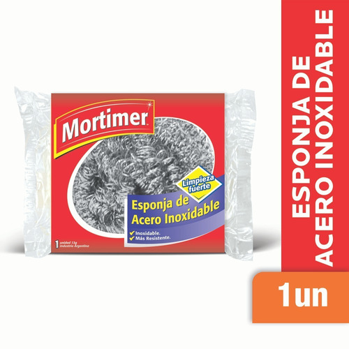 Esponja De Acero Inoxidable Mortimer Limpieza Fuerte