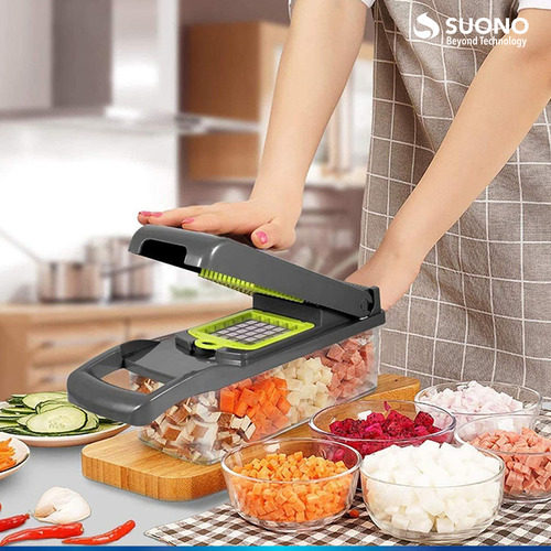 Picador Rayador De Frutas Y Verduras Mandolina Multifunción