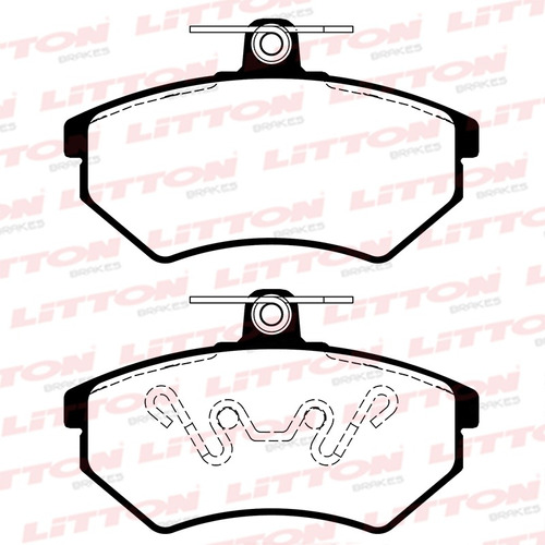 Pastilla De Freno Delantera Volkswagen Caddy Mod. 96/1.4-1.9