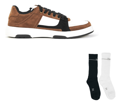 Zapatillas Project_1 Mocca + Pack De Medias Harek X2