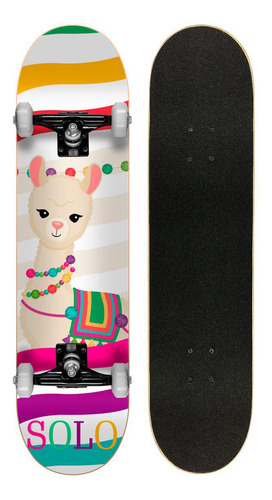 Skate Montado Profissional Solo Decks Lhama