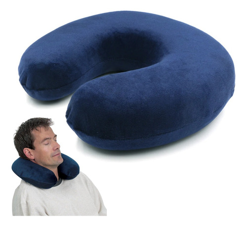 Almohada Para Viajar, Con Espuma Y Microesferas