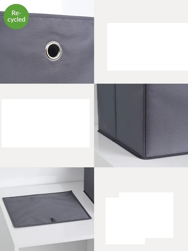 Imagen 6 de 10 de Pack 3 Caja Organizadora Cubo Plegable Para Closet Canasto