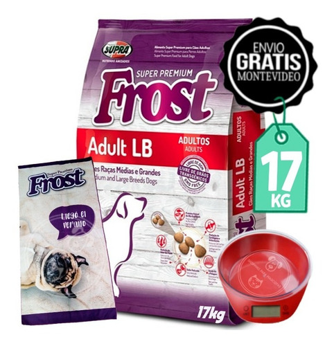 Comida Perro Frost Adulto Raza Grande 15+2kg + Regalo 