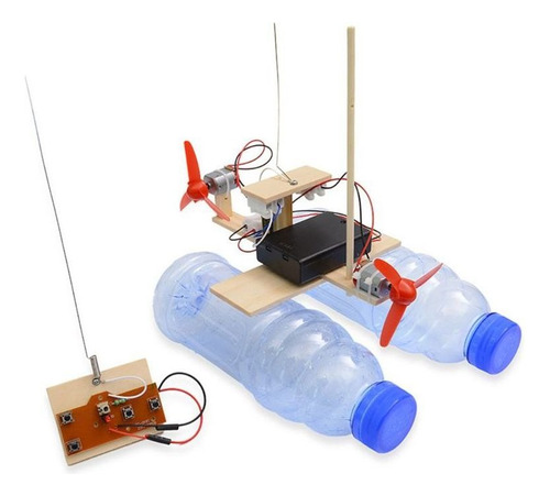Madeira Rc Boat Kid Brinquedos Assembly Controle Remoto Barc