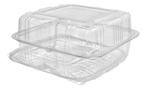 100un Galvanotek Ga21 Embalagem C/ Tampa Articulada Cristal Cor Transparente