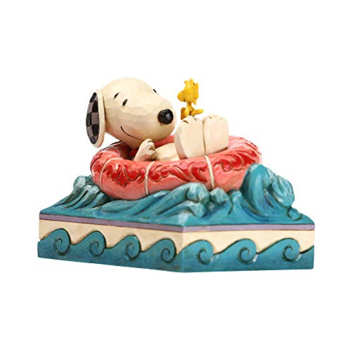 Figurina De Snoopy Y Woodstock Flotador De Jim Shore, 4...