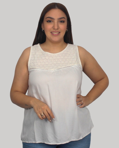 Blusa Mujer Broderie Verano Talle Grande Importada