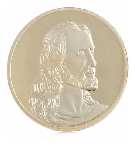 Moneda De Jesús La Ultima Cena Bañada En Oro De 24k/ Plata