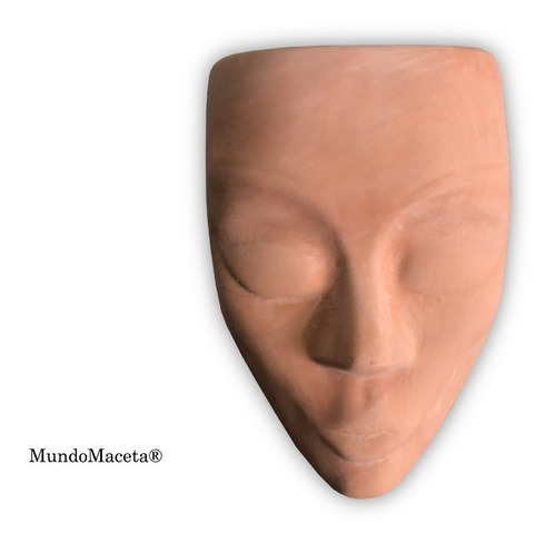 Imagen 2 de 5 de Maceta Colgante Jardinera De Pared Rostro Mujer Para Pintar