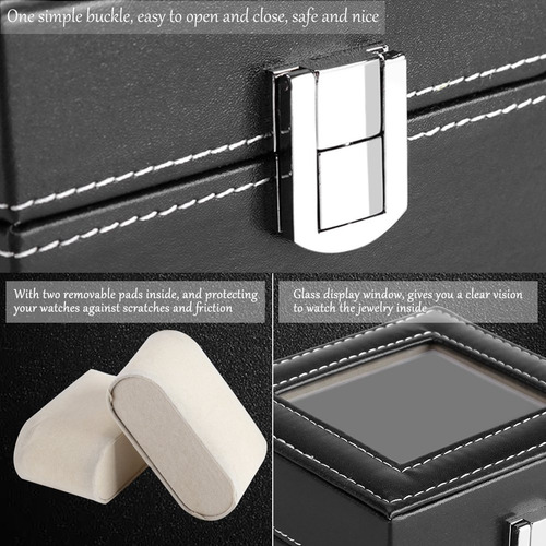 Estuche Para 2 Relojes, Caja De Almacenamiento Para Relojes