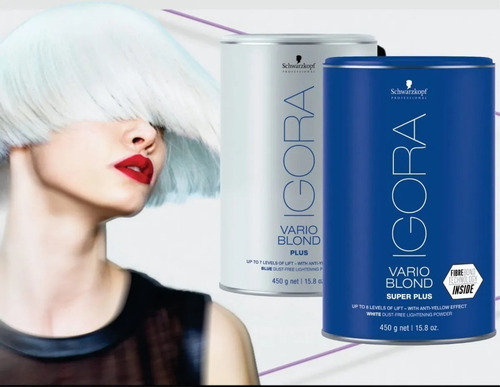 Imagem 3 de 5 de 2 Pó Descolorante 450g - Schwarzkopf Igora Vario Blond Plus