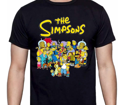 The Simpsons - Springfield Negra - Animacion - Polera- Cyco 