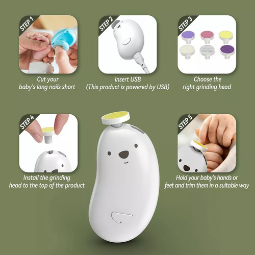 Limador De Uñas Eléctrico Para Bebés