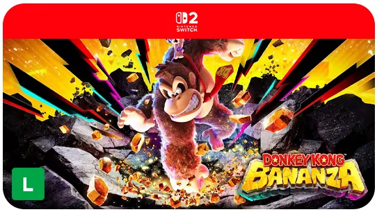 Donkey Kong Bananza Nintendo Switch 2 (Digital) | Parcelamento sem