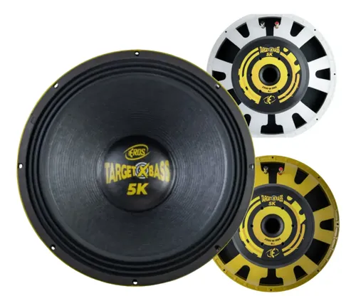 Alto Falante Eros Target Xbass 2500w 5k 18 Po4 Ohms | Frete grátis