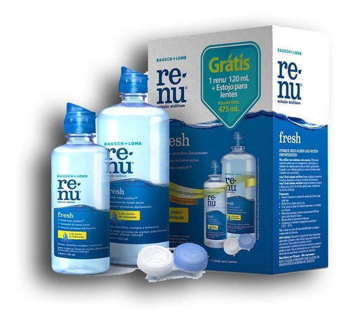 Imagem 3 de 3 de 03 Renu Fresh 355 + 120 Ml Solução Multiuso Entrega Rápida