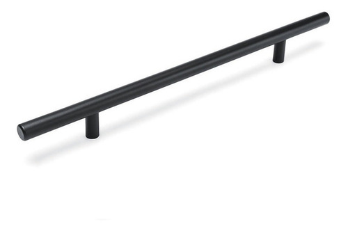 Imagem 1 de 7 de Puxador Móveis Haste Redonda Inox Preto 160mm - 12mm