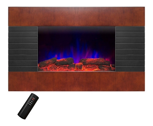 Chimenea Eléctrica De Pared Control Remoto Leds 36 Pulgadas