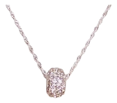Imagen 1 de 7 de Conjunto Plata 925 Dona + Cadena Singapur X 40/45/50cm