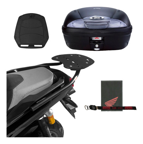 Bauleto Baú 45 Givi Suporte Bagageiro Honda Adv 150