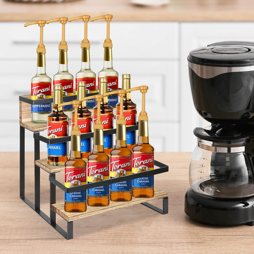 Organizador De Jarabe De Café, Soporte Para Botellas De Jara