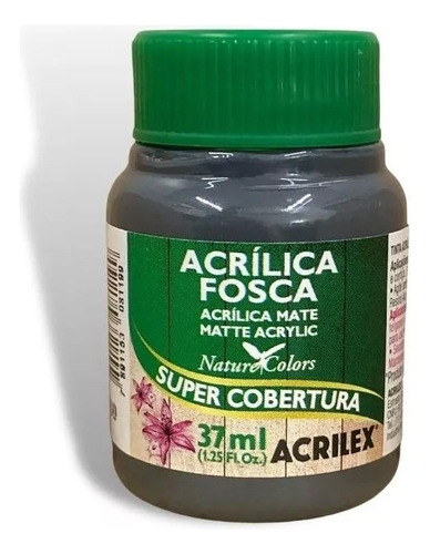 Tinta Acrilica Fosca Acrilex 37ml 530 Grafite