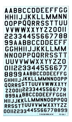 Calcas Letras Usaf Y Usaaf 1/72-1/48 V2 Calcas Del Sur