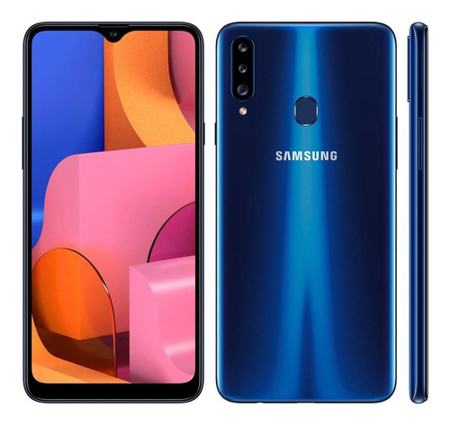 Celular Samsung Galaxy A20s Dual 6.5 4g 32gb A207 Azul