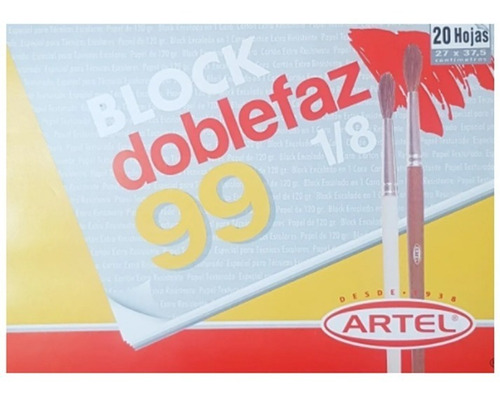 Block Doblefaz Texturado Artel 99 1/8 20 Hojas