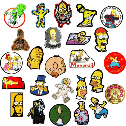 Parche Homero Simpson Los Simpsons Bordados X Unidad