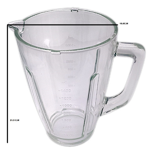 Vaso Vidrio Para Licuadora Infinyforce Xl T-fal Ultraforce