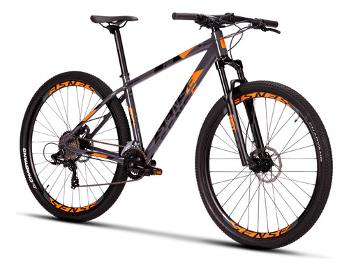 Bicicleta Aro 29 Sense Fun Comp 16v 2022 Cor Grafite-laranja Tamanho Do Quadro M